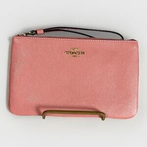 COACH Wristlet Pink Leather